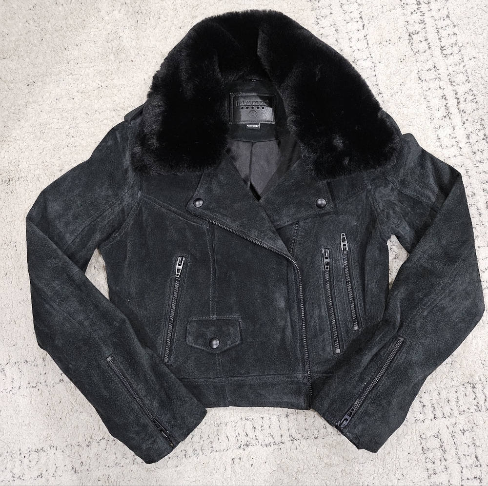 BLANKNYC Leather Suede Jacket
